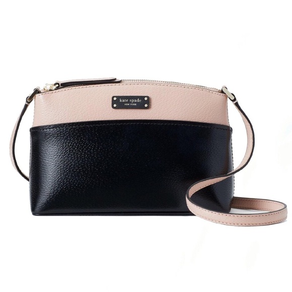 kate spade Handbags - Kate Spade Light Pink Black Crossbody Purse Bag